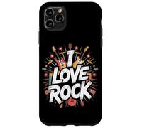 Amo il rock Bold Guitar Music Explosion Custodia per iPhone 11 Pro Max