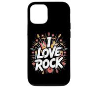 Amo il rock Bold Guitar Music Explosion Custodia per iPhone 12/12 Pro