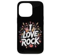 Amo il rock Bold Guitar Music Explosion Custodia per iPhone 13 Pro