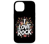 Amo il rock Bold Guitar Music Explosion Custodia per iPhone 14