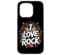 Amo il rock Bold Guitar Music Explosion Custodia per iPhone 15 Pro