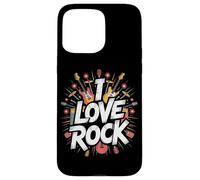 Amo il rock Bold Guitar Music Explosion Custodia per iPhone 15 Pro Max
