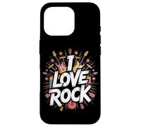 Amo il rock Bold Guitar Music Explosion Custodia per iPhone 16 Pro