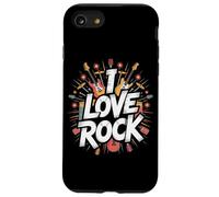 Amo il rock Bold Guitar Music Explosion Custodia per iPhone SE (2020) / 7 / 8
