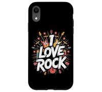 Amo il rock Bold Guitar Music Explosion Custodia per iPhone XR