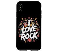 Amo il rock Bold Guitar Music Explosion Custodia per iPhone XS Max