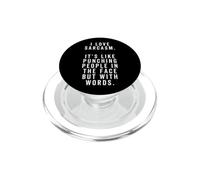 Amo il sarcasmo È come prendere a pugni le persone in faccia PopSockets PopGrip per MagSafe