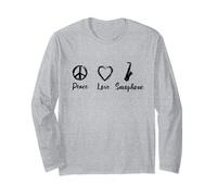 Amo Il Sassofono Maglia a Manica