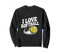 Amo il softball Passion Ball Dynamic Motion Felpa