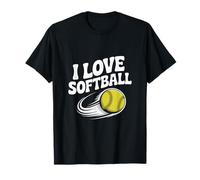 Amo il softball Passion Ball Dynamic Motion Maglietta