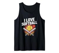 Amo il softball Pride Passion Lo spirito di squadra Canotta