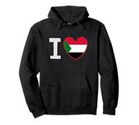 Amo Il Sudan Felpa con Cappuccio