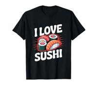 Amo il sushi divertente giapponese amanti del cibo Maglietta