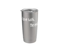 Amo il sushi The End Bicchiere termico in acciaio inox doppia parete