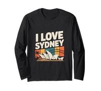 Amo Il Sydney Opera House Harbour Bridge Maglia a Manica