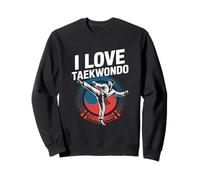 Amo il Taekwondo Entusiast Pride Felpa