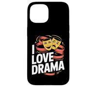 Amo il teatro drammatico, la commedia, le maschere della tragedia Custodia per iPhone 15
