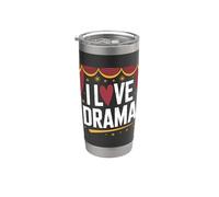 Amo il teatro drammatico Passion Design Bicchiere termico in acciaio inox doppia parete