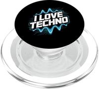 Amo il Techno Festival Party Wave PopSockets PopGrip per MagSafe
