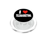 Amo il telemarketing - Cuore - Rappresentante del centro telefonico PopSockets PopGrip per MagSafe