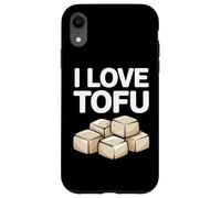 Amo il tofu, amante del cibo vegano, umorismo Custodia per iPhone XR