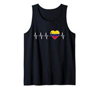 Amo il Venezuela Venezuelano Battito cardiaco Bandiera Canotta