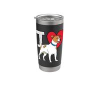 Amo Jack Russells Bicchiere termico in acciaio inox doppia parete