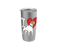 Amo Jack Russells Bicchiere termico in acciaio inox doppia parete
