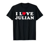 Amo Julian Matching Girlfriend & Fidanzato Julian Nome Maglietta