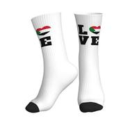 Amo La Bandiera Del Sudan, Il Cuore Del Sultano Unisex Calze Escursionismo Termici Calzini Termici Traspiranti Calzini Sportivi Per Corsa Lunga Distanza Running