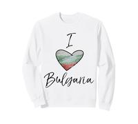 Amo la Bandiera della Bulgaria nel Cuore Felpa