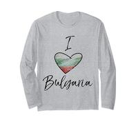 Amo la Bandiera della Bulgaria nel Cuore Maglia a Manica