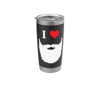 Amo la barba piena Bicchiere termico in acciaio inox doppia parete