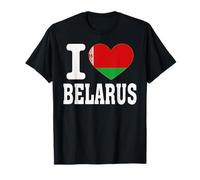 Amo la Bielorussia Heart Souvenir Lovers Pride Travel Maglietta