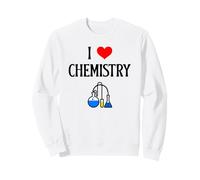 Amo la Chimica I Cuore Chimica Scienziato Amante della Scienza Felpa