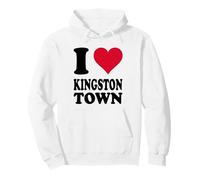 Amo la Città di Kingston Felpa con Cappuccio