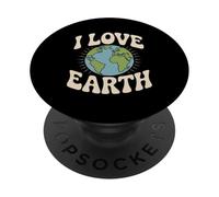 Amo la consapevolezza della conservazione del pianeta Terra PopSockets PopGrip Adesivo