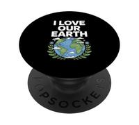 Amo la conservazione della natura della nostra terra PopSockets PopGrip Adesivo