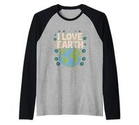 Amo la conservazione della Natura terrestre Maglia con Maniche Raglan