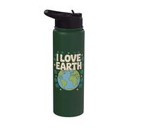 Amo la conservazione della natura terrestre Stainless Steel Insulated Water Bottle