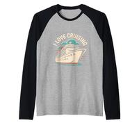 Amo la crociera oceanica e il divertimento Maglia con Maniche Raglan