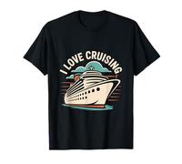 Amo la crociera oceanica e il divertimento Maglietta