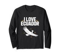Amo la cultura delle montagne Condor Ecuador Maglia a Manica
