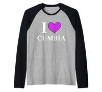 Amo la Danza Cumbia Maglia con Maniche Raglan