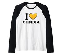 Amo la Danza Cumbia Maglia con Maniche Raglan