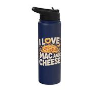 Amo la delizia per gli amanti della pasta con Mac e formaggio Stainless Steel Insulated Water Bottle