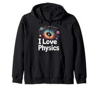 Amo la Fisica Appassionato Cosmico Felpa con Cappuccio