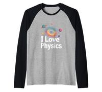Amo la Fisica Appassionato Cosmico Maglia con Maniche Raglan