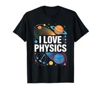 Amo la Fisica | Cosmic Planets Design Maglietta