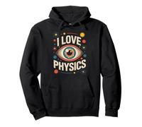 Amo la fisica Eye Universe Cosmic Design Felpa con Cappuccio